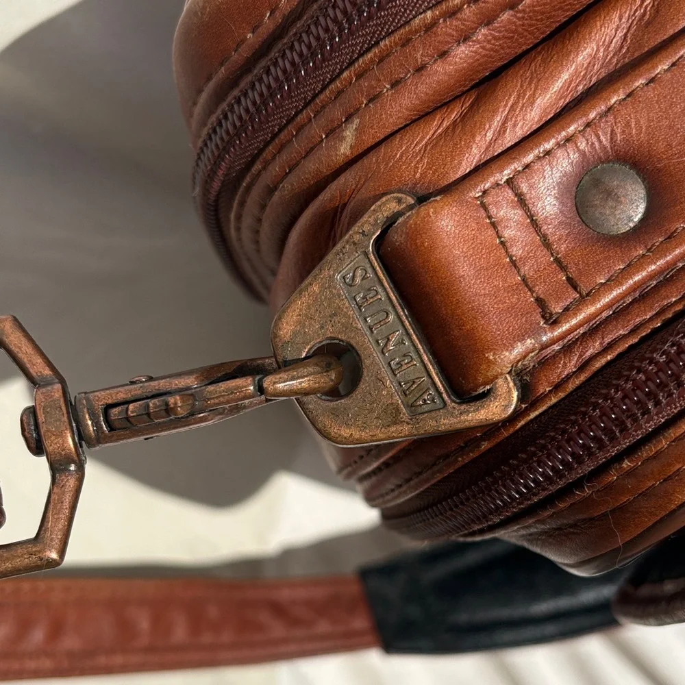 Vintage Avenues America Brown Leather Briefcase/Bag
